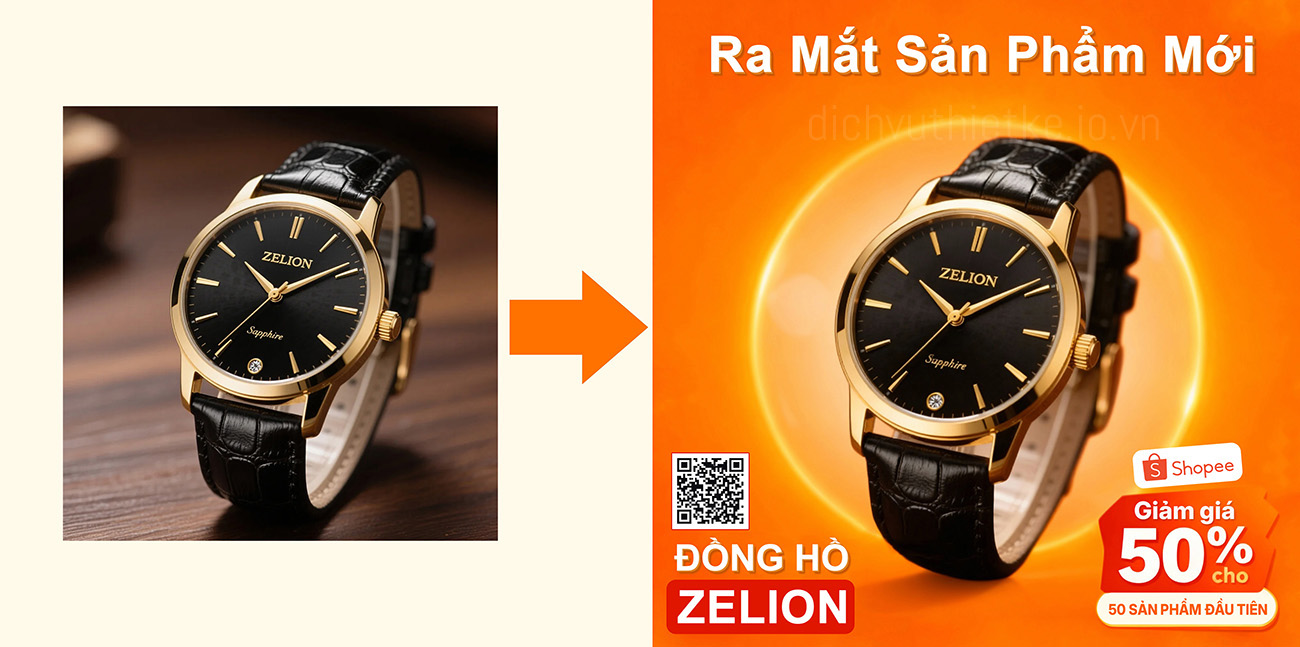 So sánh ảnh sản phẩm trước và sau