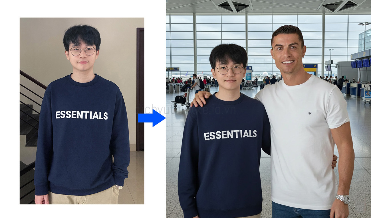 Ghép ảnh người nổi tiếng (ví dụ)