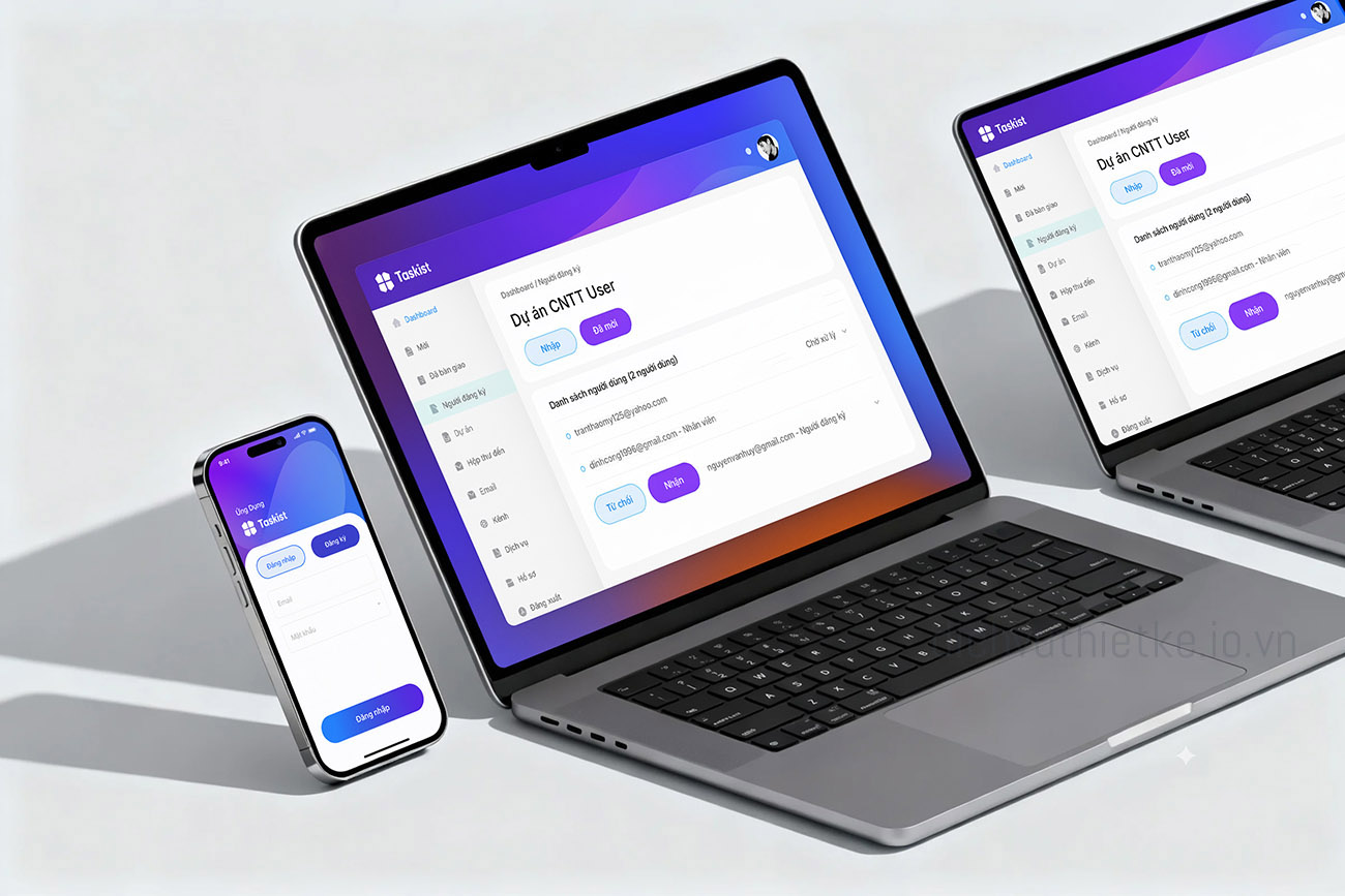 Giao diện quản lý công việc đa nền tảng