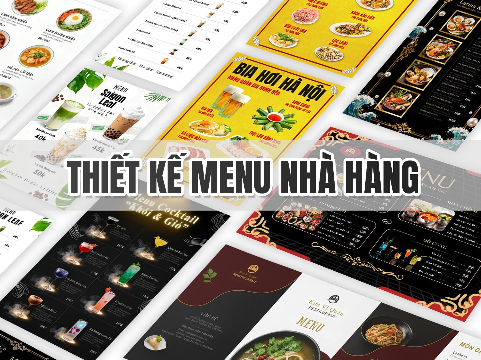 Dịch vụ thiết kế menu nhà hàng