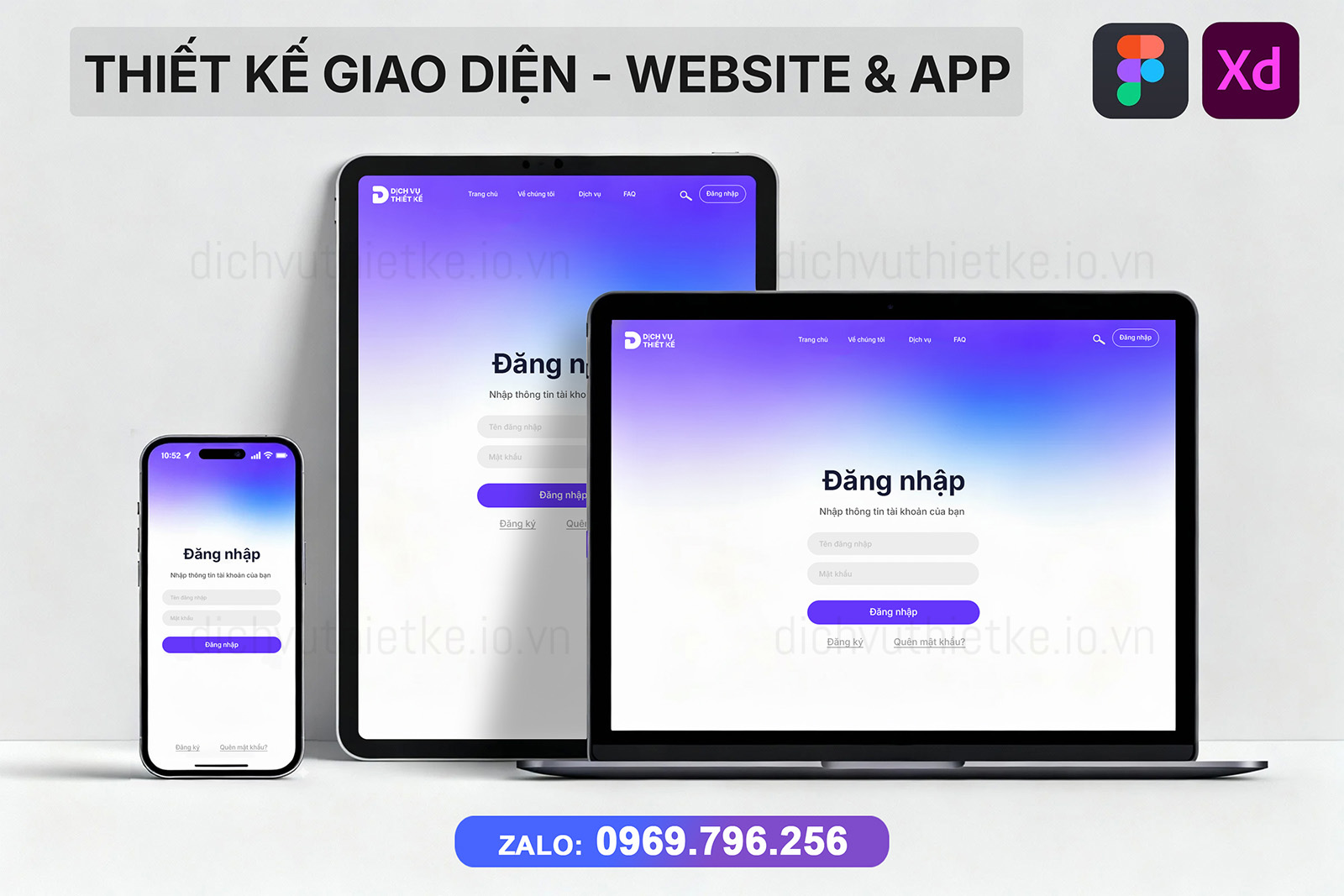 Thiết Kế Giao Diện Website & App chuyên nghiệp
